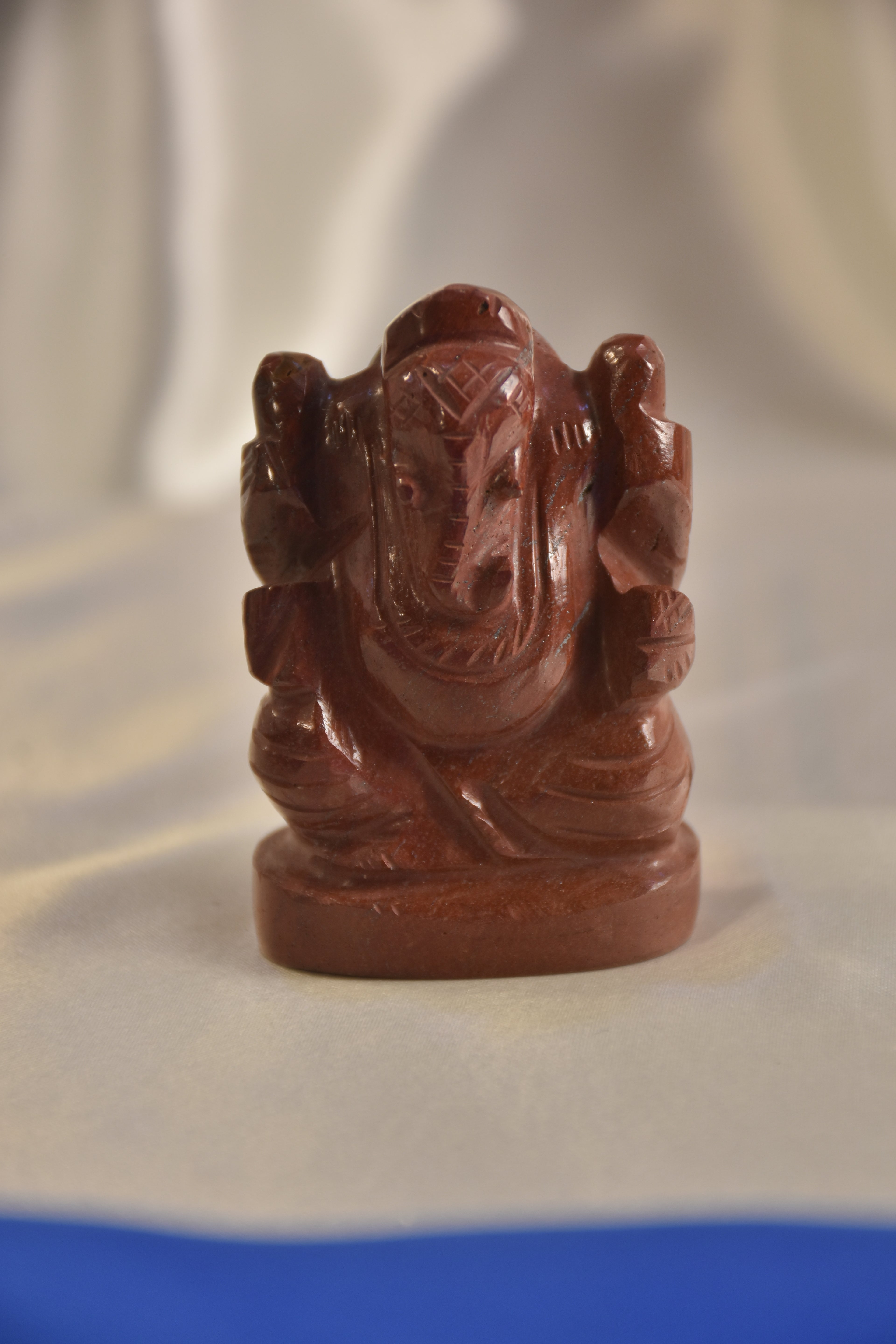 A+ Grade Sunstone Lord Ganesha Idol