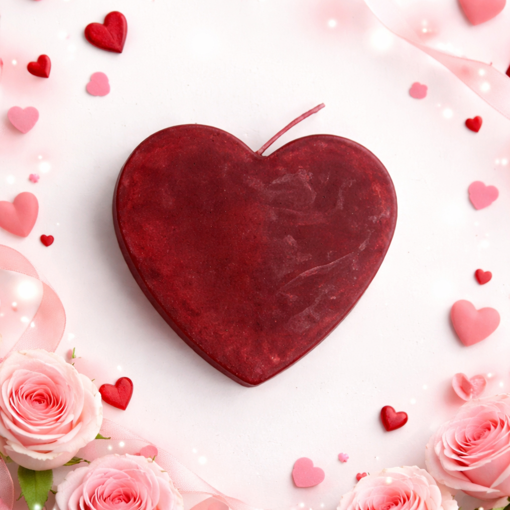 Romantic Heart Shape Candle – Premium Decorative & Gift Candle