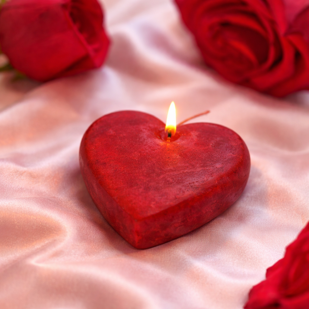 Romantic Heart Shape Candle – Premium Decorative & Gift Candle