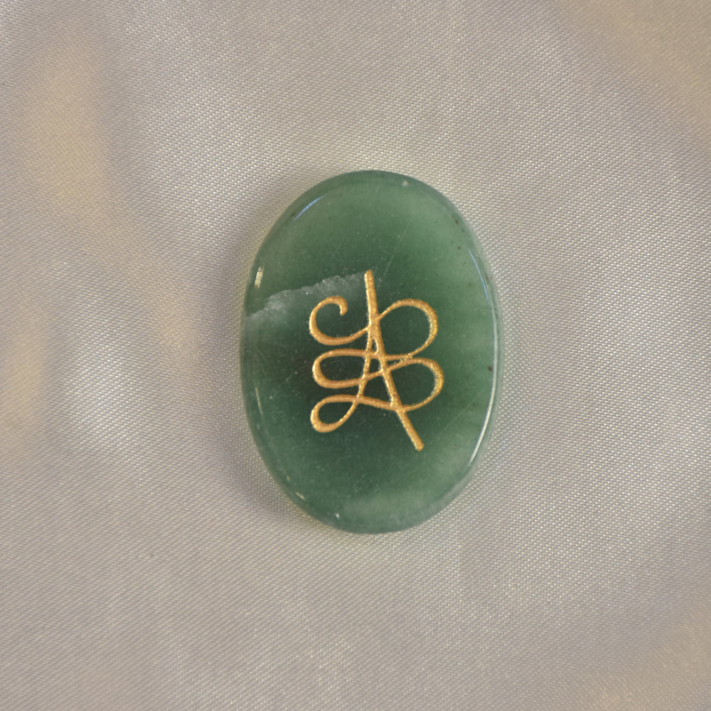 Green Aventurine Zibu Coin – Luck, Healing & Prosperity