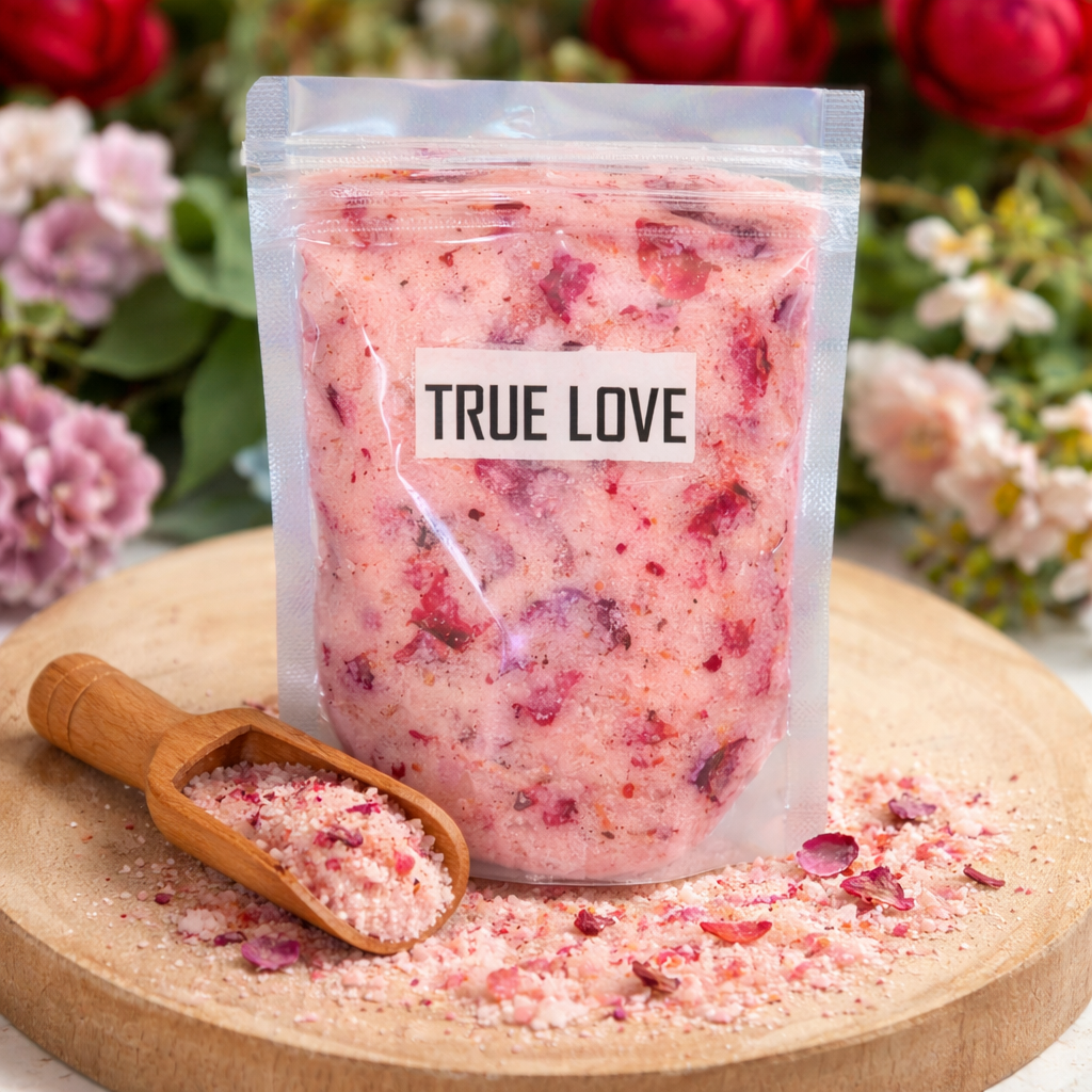 Love Attraction Bath Salt  | Spiritual & Energy Cleansing Bath Soak