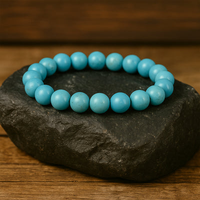 Certified Natural Turquoise (Firoza) Bracelet