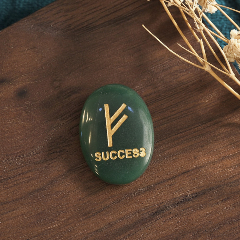 💚 Green Aventurine Zibu Coin – “Success & Prosperity” Symbol