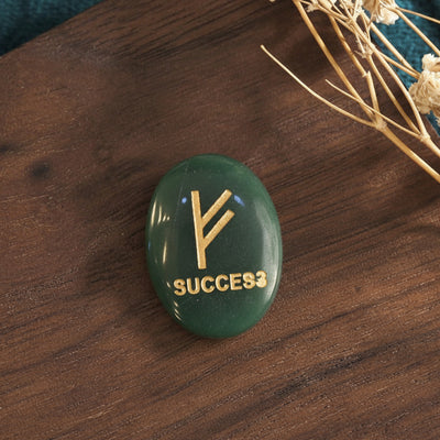 💚 Green Aventurine Zibu Coin – “Success & Prosperity” Symbol